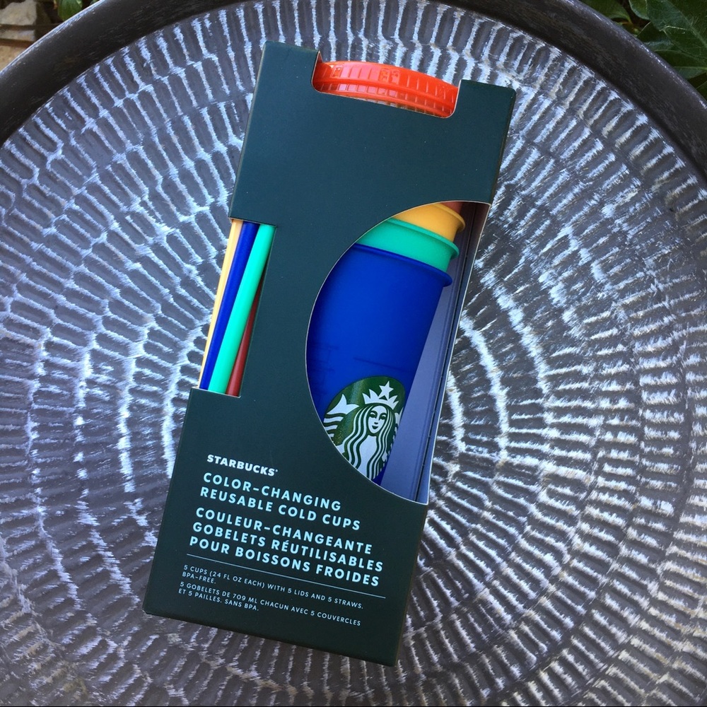 🌈 Starbucks color changing reusable cup 🌈 NIB